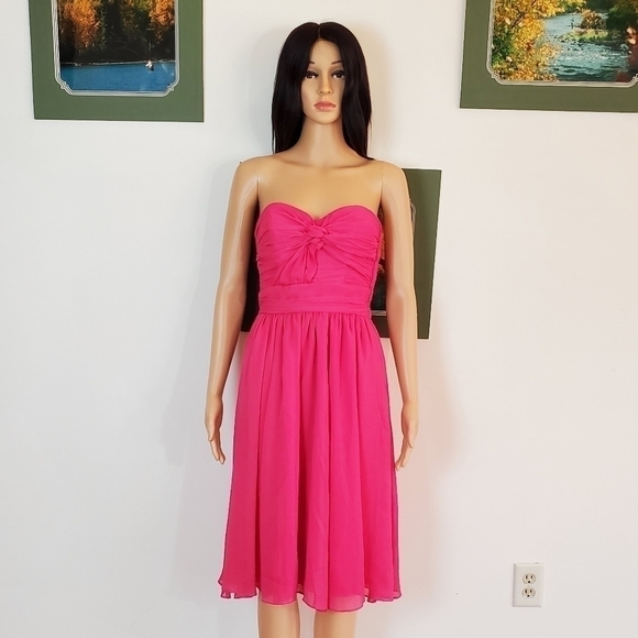 H&M chiffon strapless midi dress - Picture 2 of 13